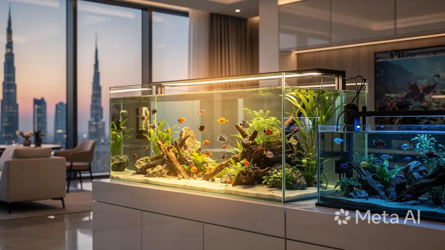 fish tank accessories dubai DXIA Aquarium Decoration, Stone Castle Decorations Plants with Crafts Moss, Resin Crafts Moss Aquarium Fish Tank Ornament Decoration, Mechpia 13 Pieces Aquarium Decorations